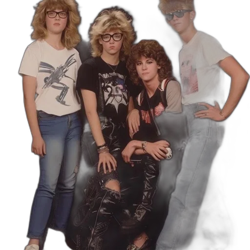 hair, vaporwave, photorealistic, cartoon transparent PNG cut-out