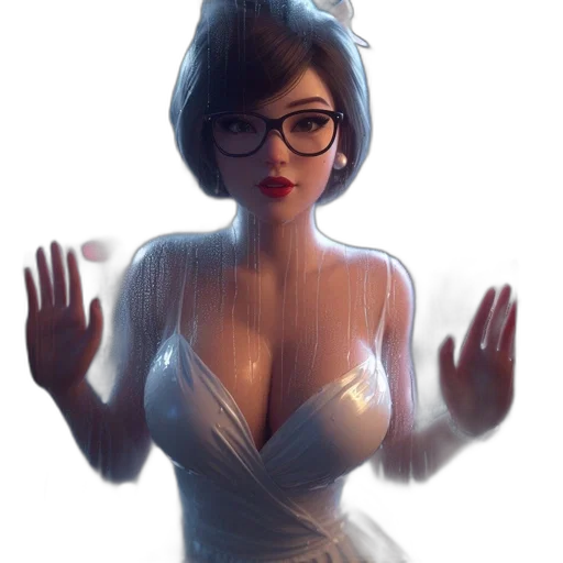 dress, robot, crown, face transparent PNG cut-out