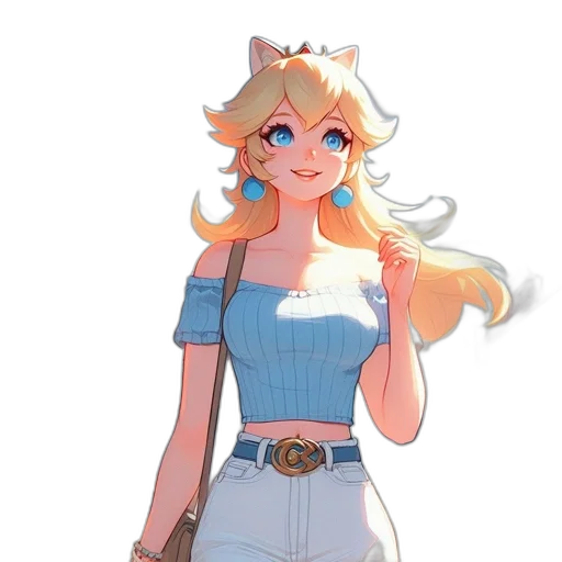 dress, staff, crown, weapon transparent PNG cut-out