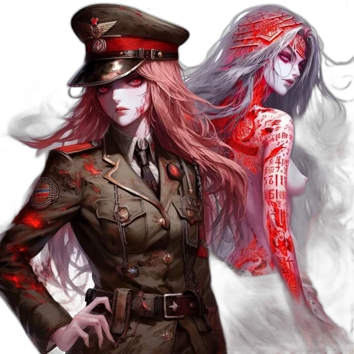 concept art, fantasy art, anime, cyberpunk transparent PNG cut-out