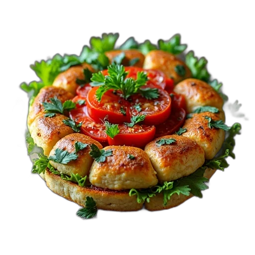 food, photorealistic, 3d render, real transparent PNG cut-out