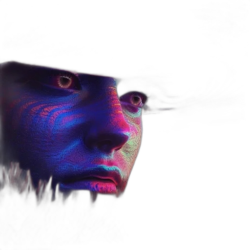face, mask, robot, creature transparent PNG cut-out