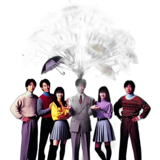 staff, umbrella, concept art, 3d render transparent PNG cut-out