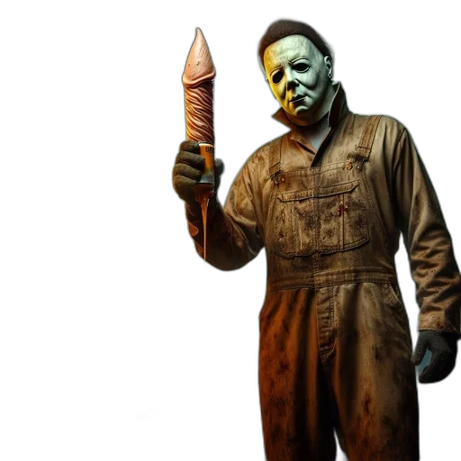 staff, weapon, mask, creature transparent PNG cut-out