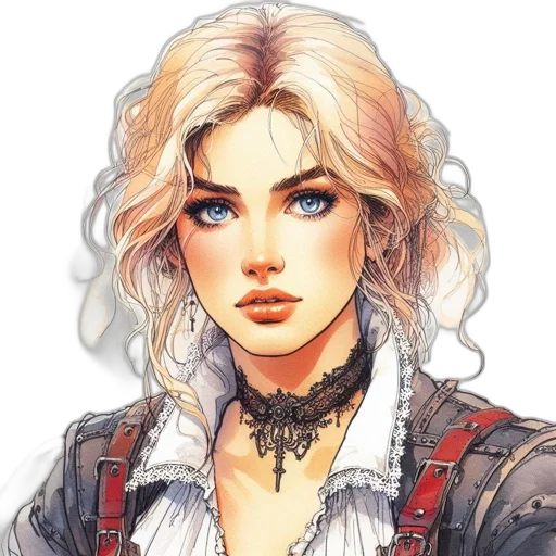 face, jewelry, staff, jacket transparent PNG cut-out