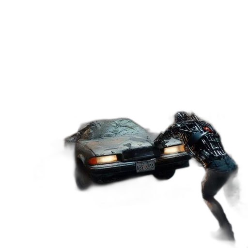 car, robot, weapon, shoes transparent PNG cut-out