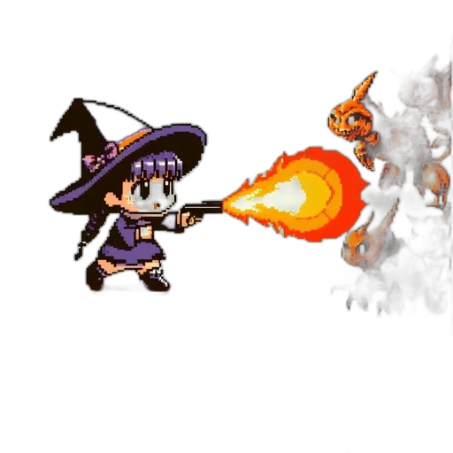 staff, weapon, dragon, pixel art transparent PNG cut-out