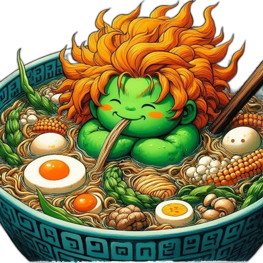 food, dragon, concept art, pixel art transparent PNG cut-out