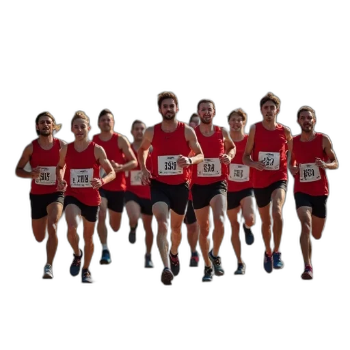 first, team, runners, charity transparent PNG cut-out