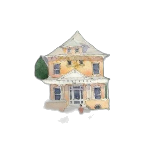 building, staff, furniture, watercolor transparent PNG cut-out