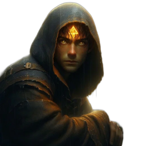 face, mask, jacket, concept art transparent PNG cut-out
