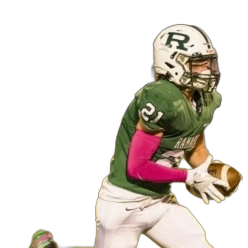 football, player, green, jersey transparent PNG cut-out