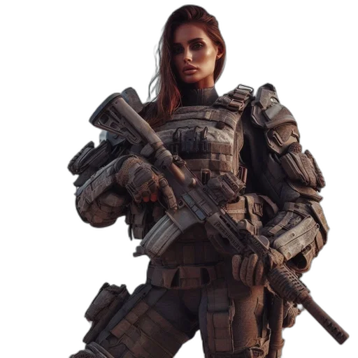weapon, jacket, staff, concept art transparent PNG cut-out
