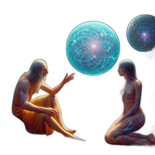 concept art, fantasy art, outer space, blue transparent PNG cut-out