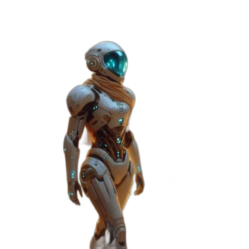 robot, creature, staff, mask transparent PNG cut-out