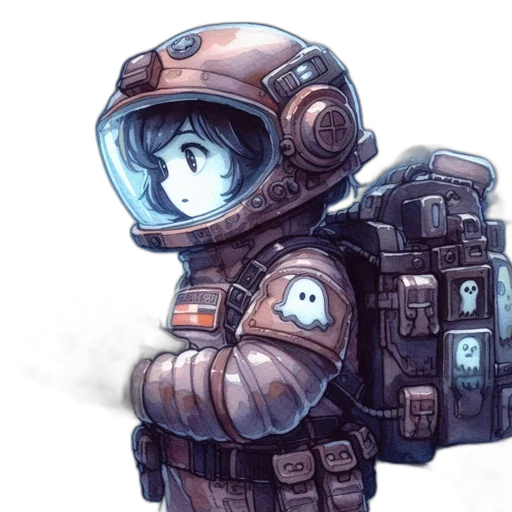 robot, staff, creature, mask transparent PNG cut-out