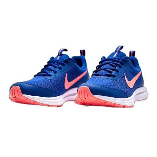 shoes, neon, pair, blue transparent PNG cut-out