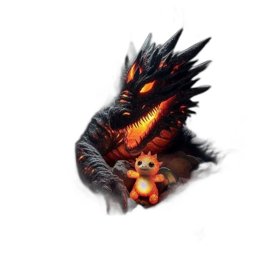 dragon, creature, animal, weapon transparent PNG cut-out