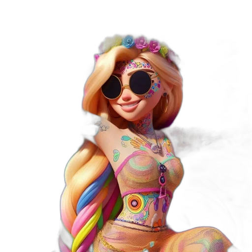dress, jewelry, 3d render, fantasy art transparent PNG cut-out