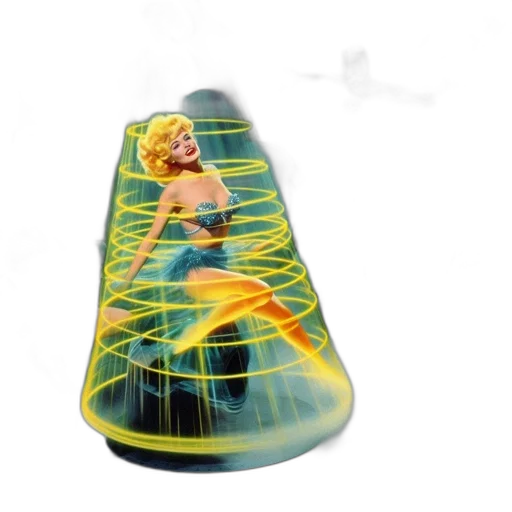 umbrella, 3d render, concept art, outer space transparent PNG cut-out