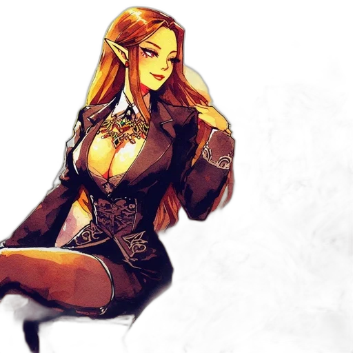 dress, fantasy art, concept art, comic book art transparent PNG cut-out