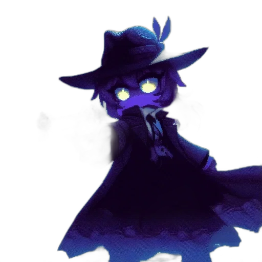 staff, dress, hat, creature transparent PNG cut-out