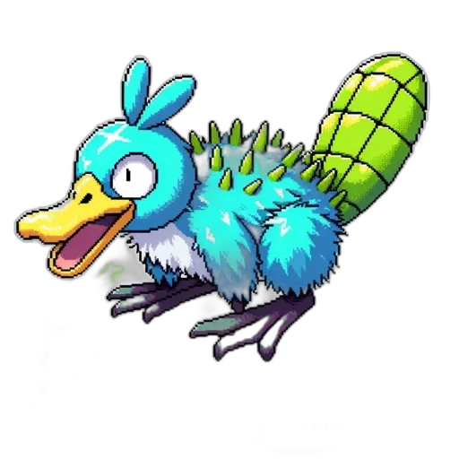 creature, animal, dragon, staff transparent PNG cut-out