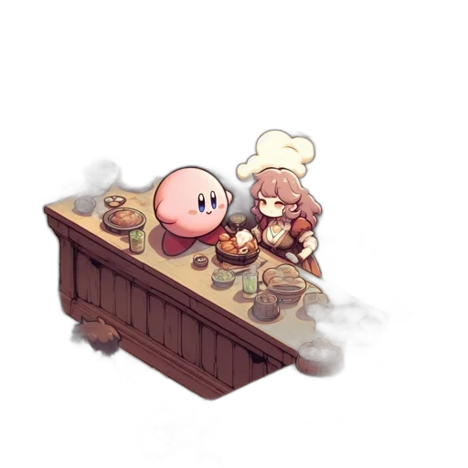 food, furniture, concept art, pixel art transparent PNG cut-out