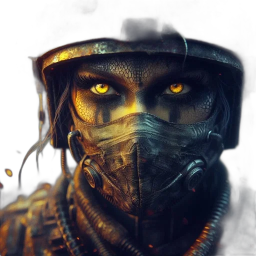 mask, face, weapon, concept art transparent PNG cut-out