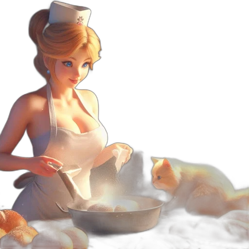 food, staff, 3d render, concept art transparent PNG cut-out