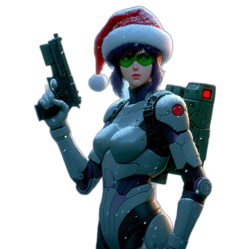 robot, weapon, concept art, 3d render transparent PNG cut-out