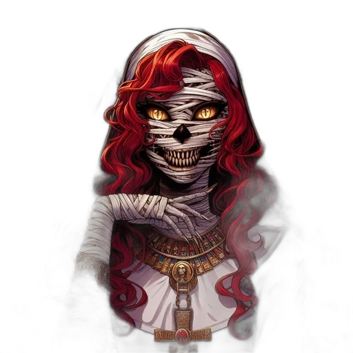 mask, jewelry, staff, fantasy art transparent PNG cut-out