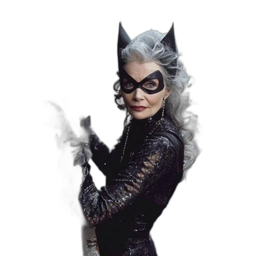 mask, comic book art, concept art, elderly transparent PNG cut-out