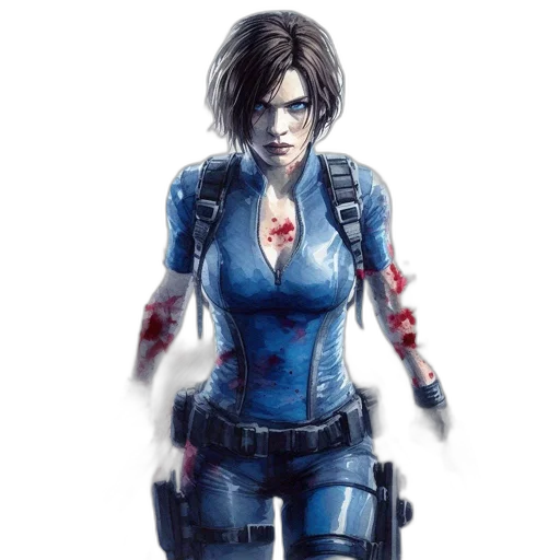 concept art, comic book art, pixel art, cyberpunk transparent PNG cut-out