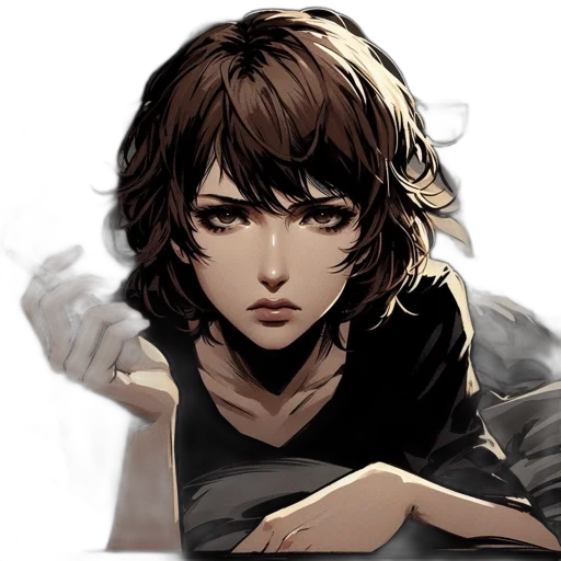 face, weapon, comic book art, concept art transparent PNG cut-out