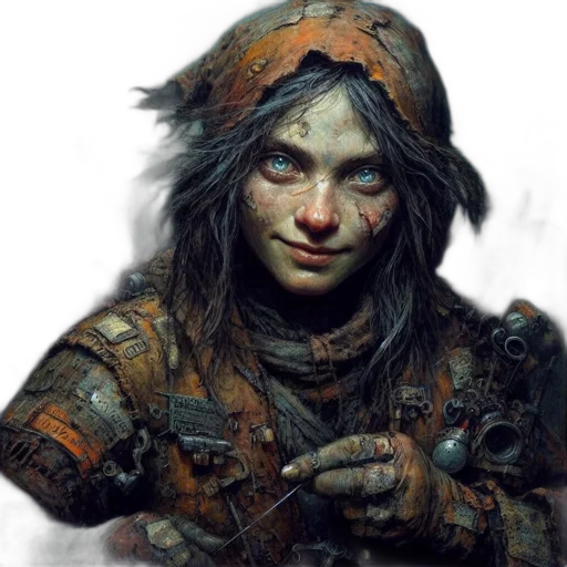 face, weapon, concept art, fantasy art transparent PNG cut-out