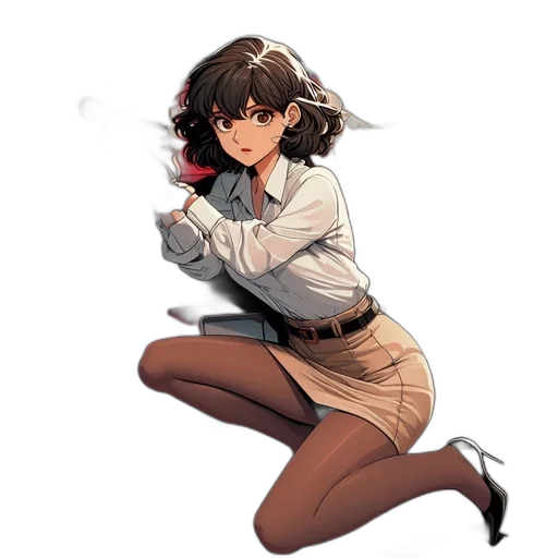 staff, jacket, weapon, dress transparent PNG cut-out