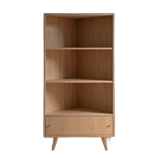 furniture, 3d render, corner, bookcase transparent PNG cut-out