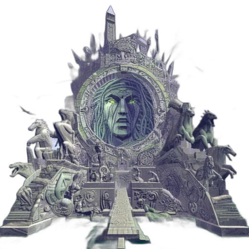concept art, fantasy art, comic book art, 3d render transparent PNG cut-out