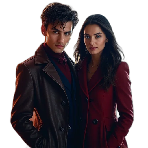 jacket, red, doctor, clara transparent PNG cut-out