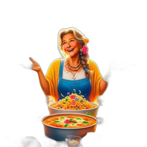 food, dress, jewelry, 3d render transparent PNG cut-out