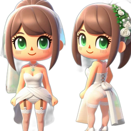 dress, 3d render, concept art, pixel art transparent PNG cut-out