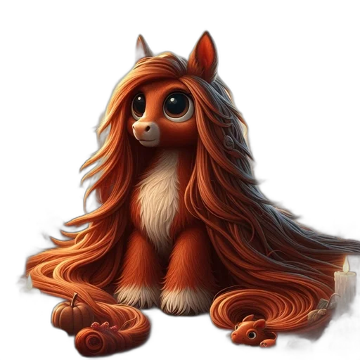 hair, animal, creature, staff transparent PNG cut-out