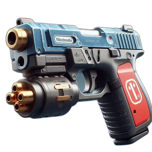 weapon, 3d render, concept art, photorealistic transparent PNG cut-out