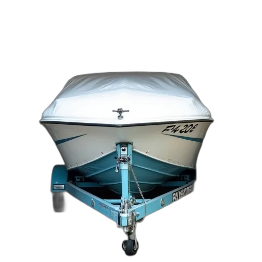 white, blue, speedboat, registration transparent PNG cut-out