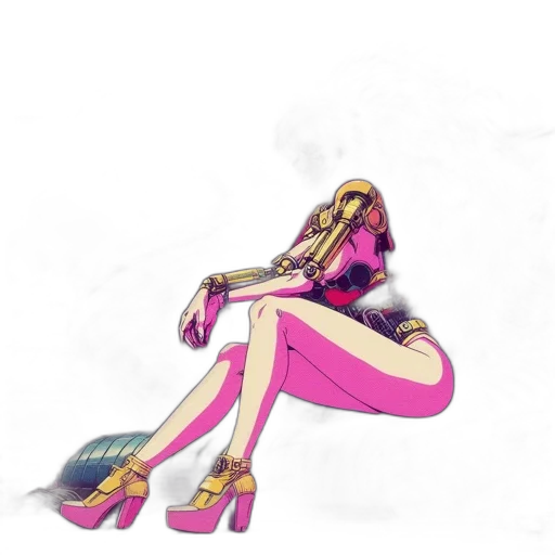 dress, shoes, jewelry, robot transparent PNG cut-out