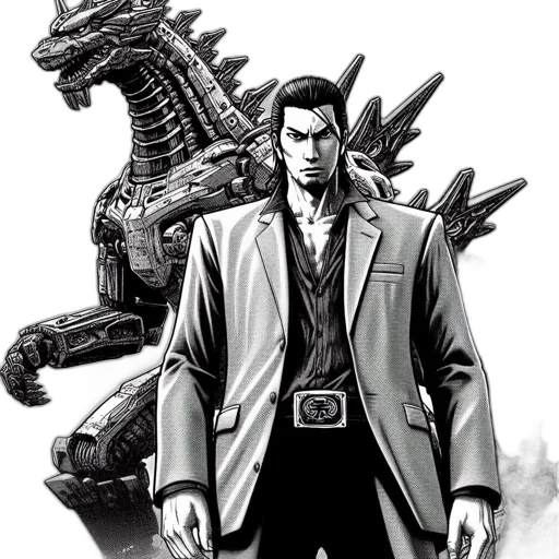 jacket, comic book art, concept art, fantasy art transparent PNG cut-out