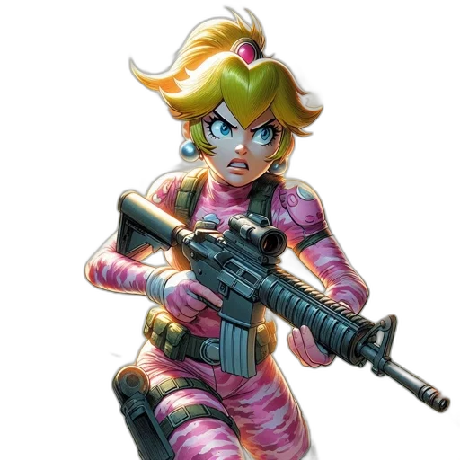weapon, concept art, pixel art, cyberpunk transparent PNG cut-out