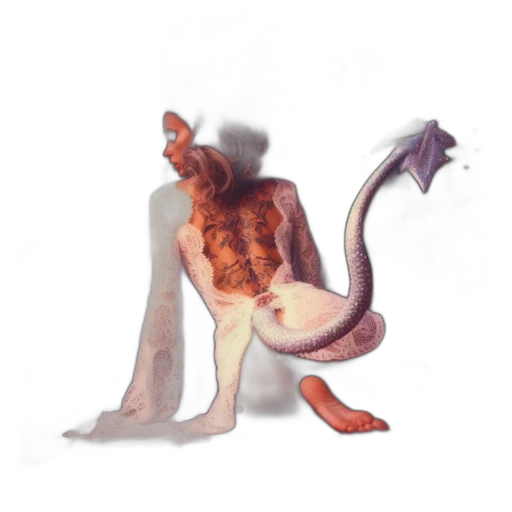 dragon, creature, animal, staff transparent PNG cut-out