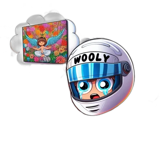 robot, concept art, vaporwave, cartoon transparent PNG cut-out